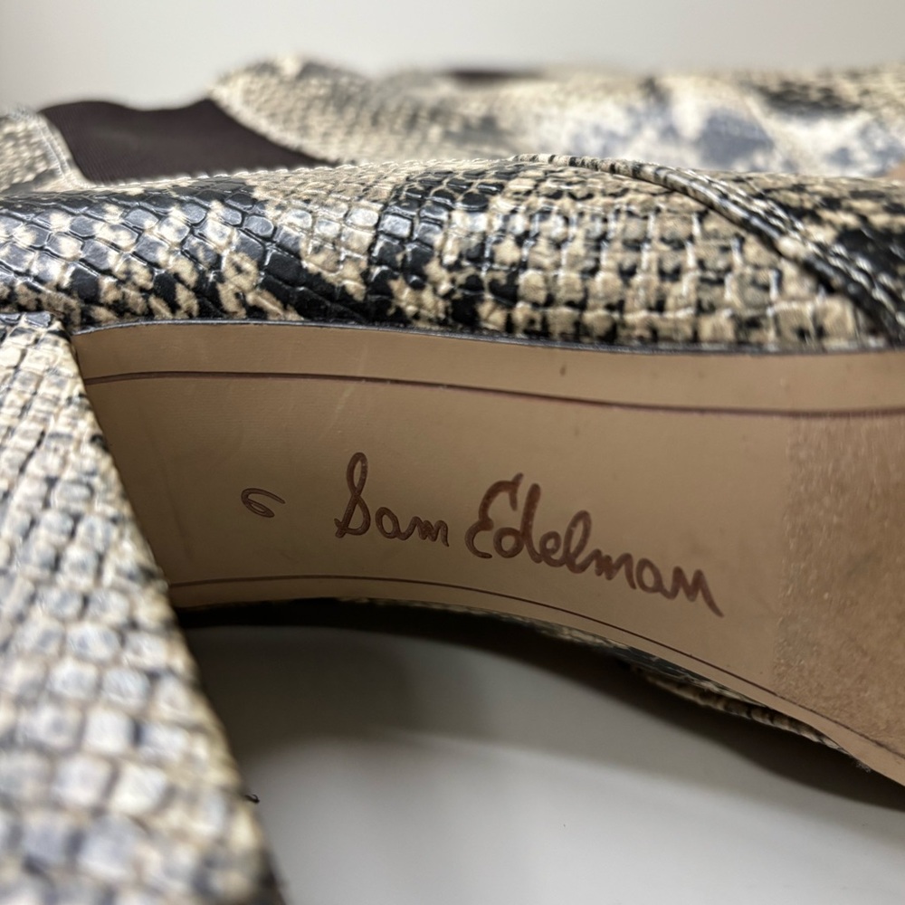 Sam Edelman “Case” Python Snakeskin-Printed Heele… - image 6